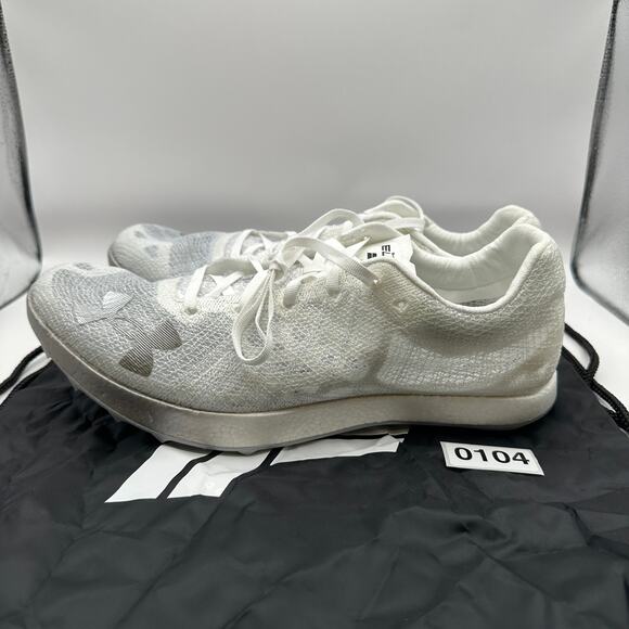 UNDER ARMOUR Mens 11.5 Shakedown Elite Track Wht Halo Grey 3026442 - Picture 2 of 7